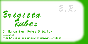 brigitta rubes business card